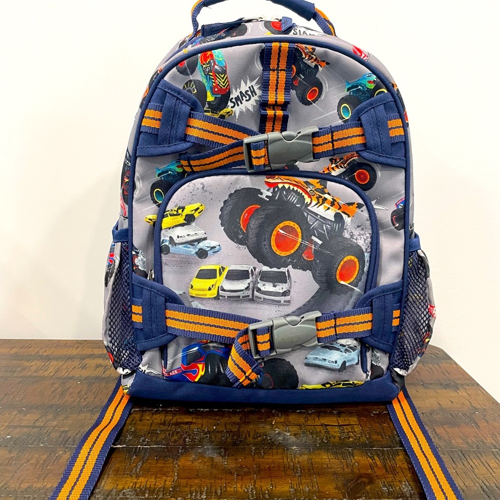 Potterybarn Mackenzie HotWheels Monster Truck Backpack and Lunchbox